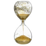ATMOSPHERA Sablier Déco  Paillettes  20cm Or