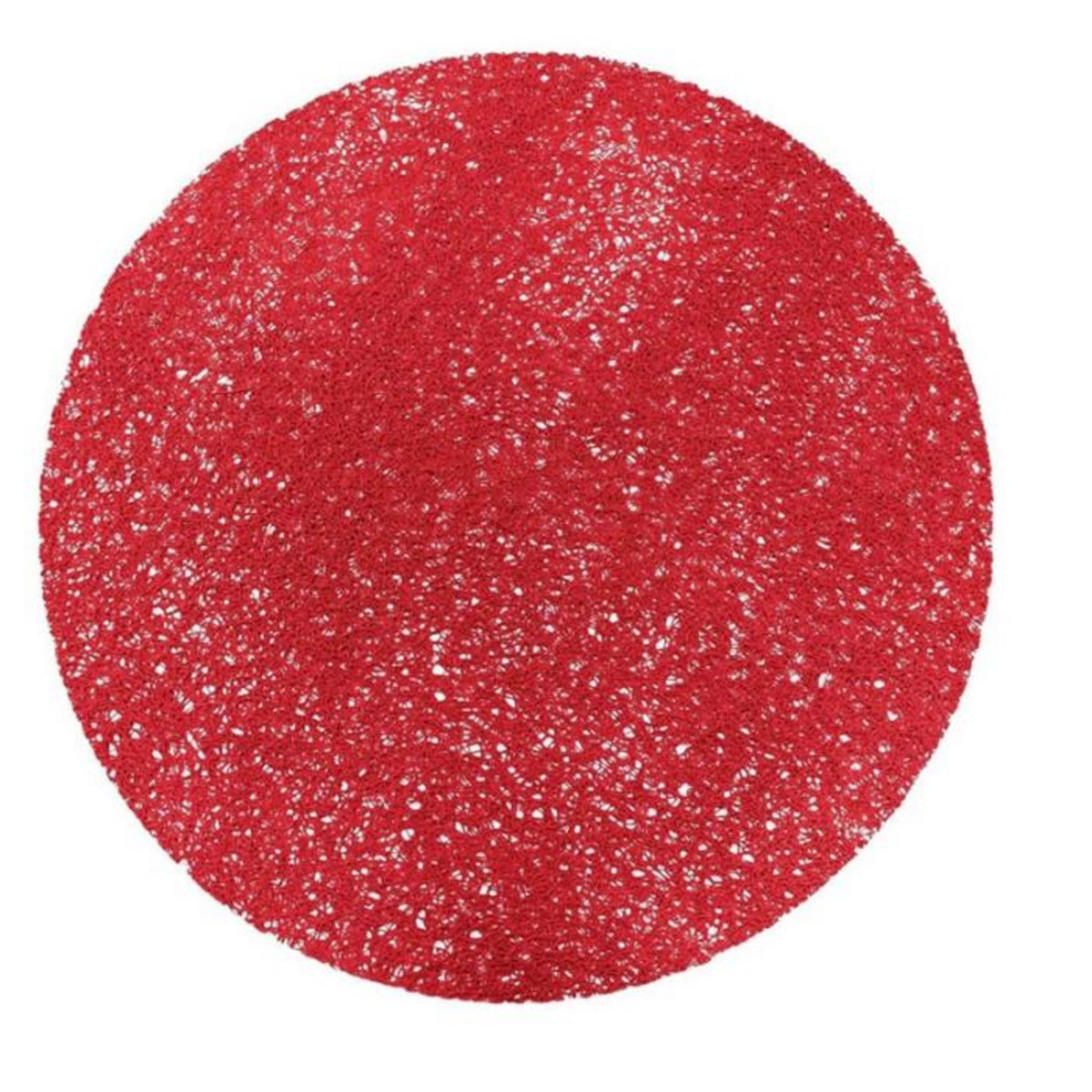 Paris Prix Set de Table Rond  Tortilla  38cm Rouge