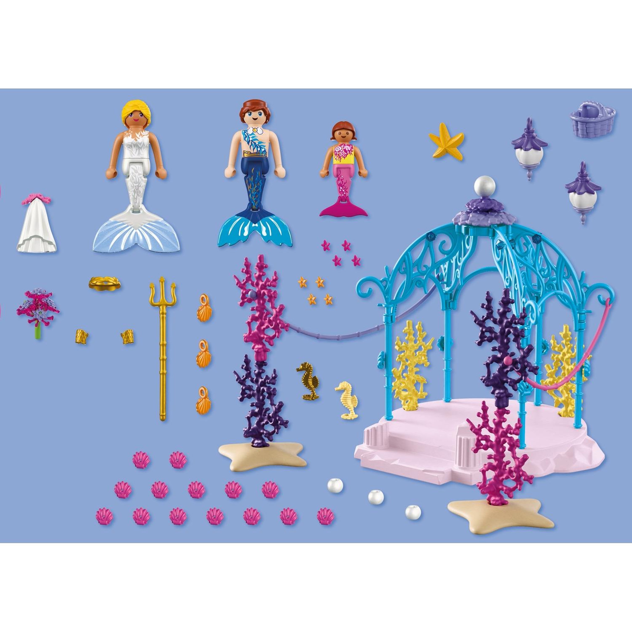 Voir la diapositive 4 : PLAYMOBIL Fantasy & Magic Mariage des sirènes