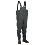 VIDAXL Cuissardes avec bottes vert foncé taille 45