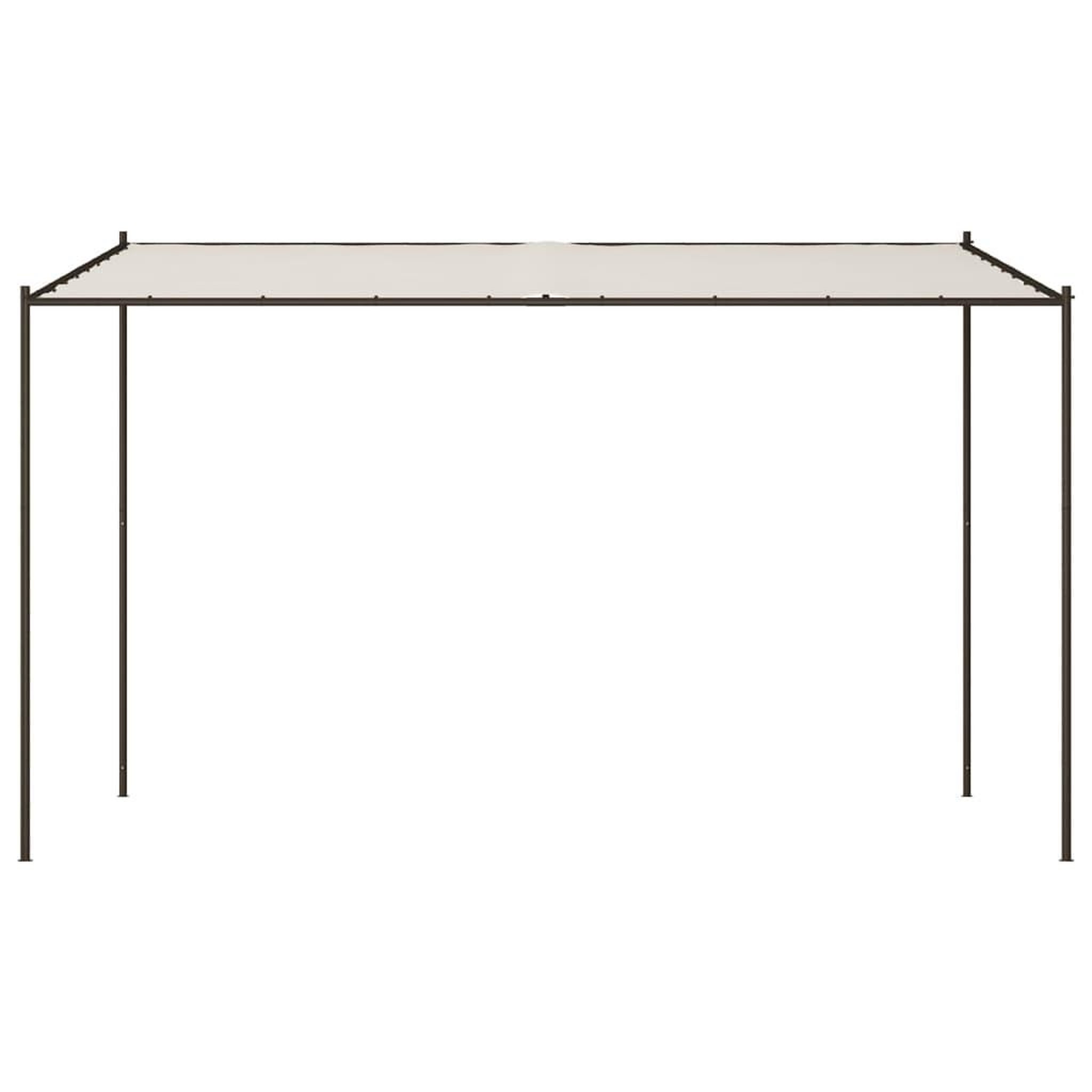 Voir la diapositive 3 : VIDAXL Belvedere blanc 4x4 m 180 g/m^2 tissu et acier