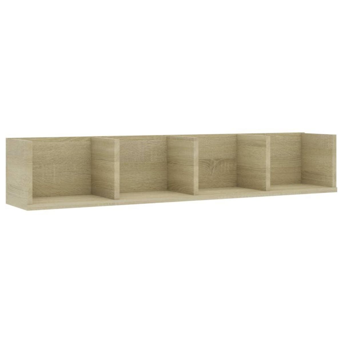 VIDAXL Etagere murale a CD Chene sonoma 100x18x18 cm Bois d'ingenierie