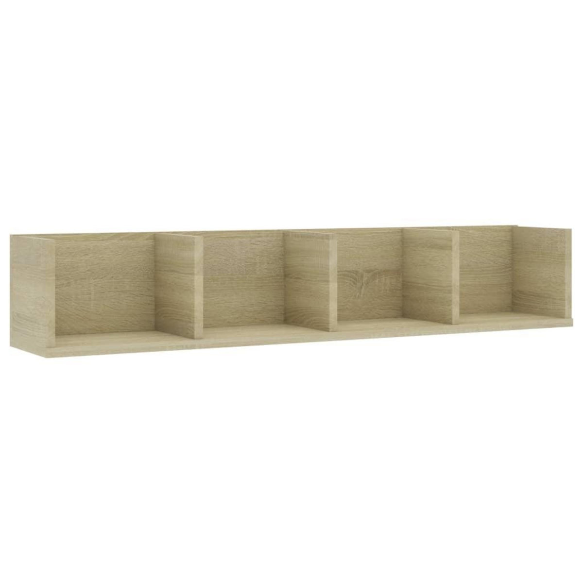 VIDAXL Etagere murale a CD Chene sonoma 100x18x18 cm Bois d'ingenierie