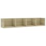 Voir la diapositive 2 : VIDAXL Etagere murale a CD Chene sonoma 100x18x18 cm Bois d'ingenierie