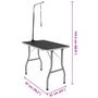 Voir la diapositive 6 : VIDAXL Table de Toilettage Ajustable pour Chiens Chats 1 Potence
