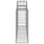 Voir la diapositive 5 : VIDAXL Paniers a gabions arques 7 pcs 200x30x80/100 cm Fer galvanise