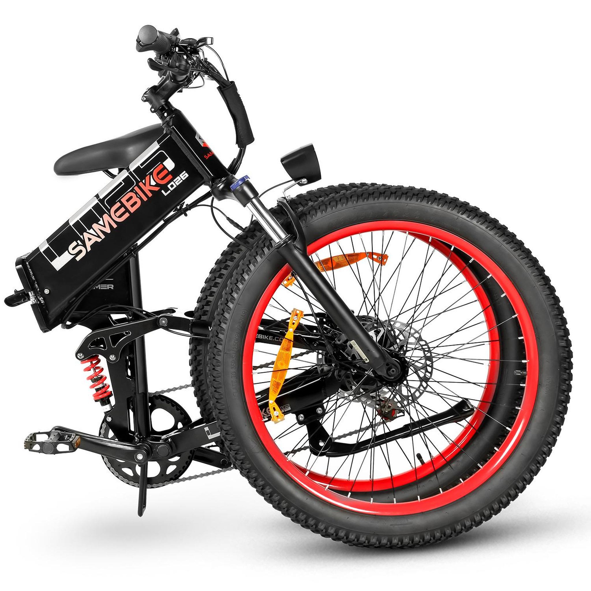 Voir la diapositive 2 : SAMEBIKE Vélo électrique pliable SAMEBIKE LO26-Plus