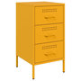 Voir la diapositive 5 : VIDAXL Tables de chevet 2 pcs jaune moutarde 36x39x68 cm acier