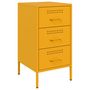 Voir la diapositive 5 : VIDAXL Tables de chevet 2 pcs jaune moutarde 36x39x68 cm acier