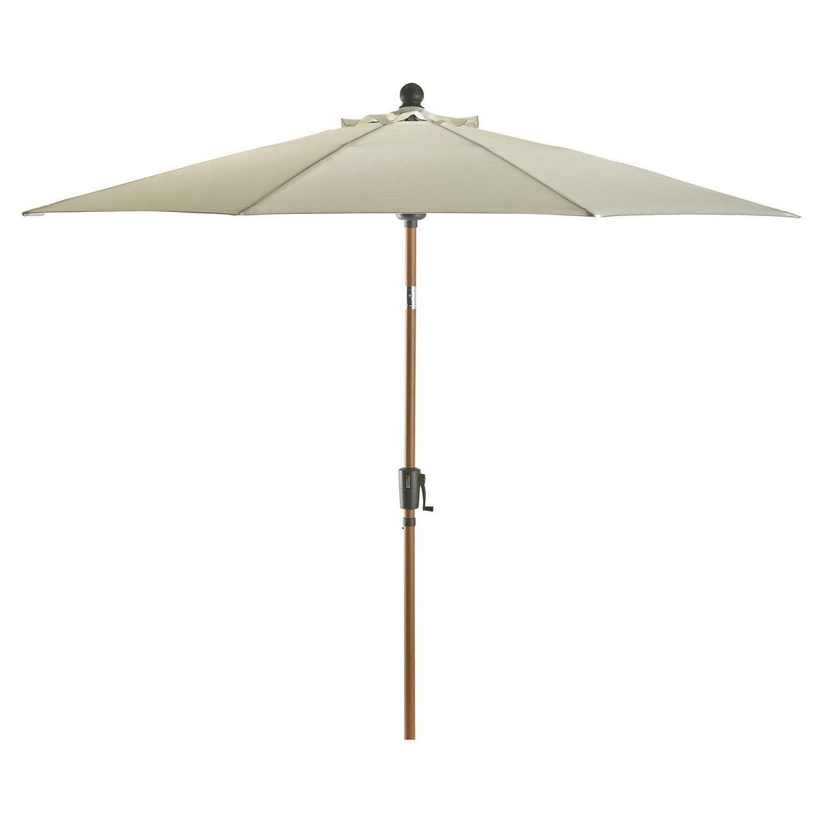 GARDENSTAR Parasol INCLINABLE - Aluminium Effet bois - D37.5 mm 