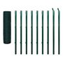 Voir la diapositive 2 : VIDAXL Cloture Euro Acier 10 x 1,7 m Vert