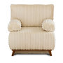 Voir la diapositive 1 : BEST MOBILIER Cristal - fauteuil - convertible avec coffre - en fausse fourrure côtelée