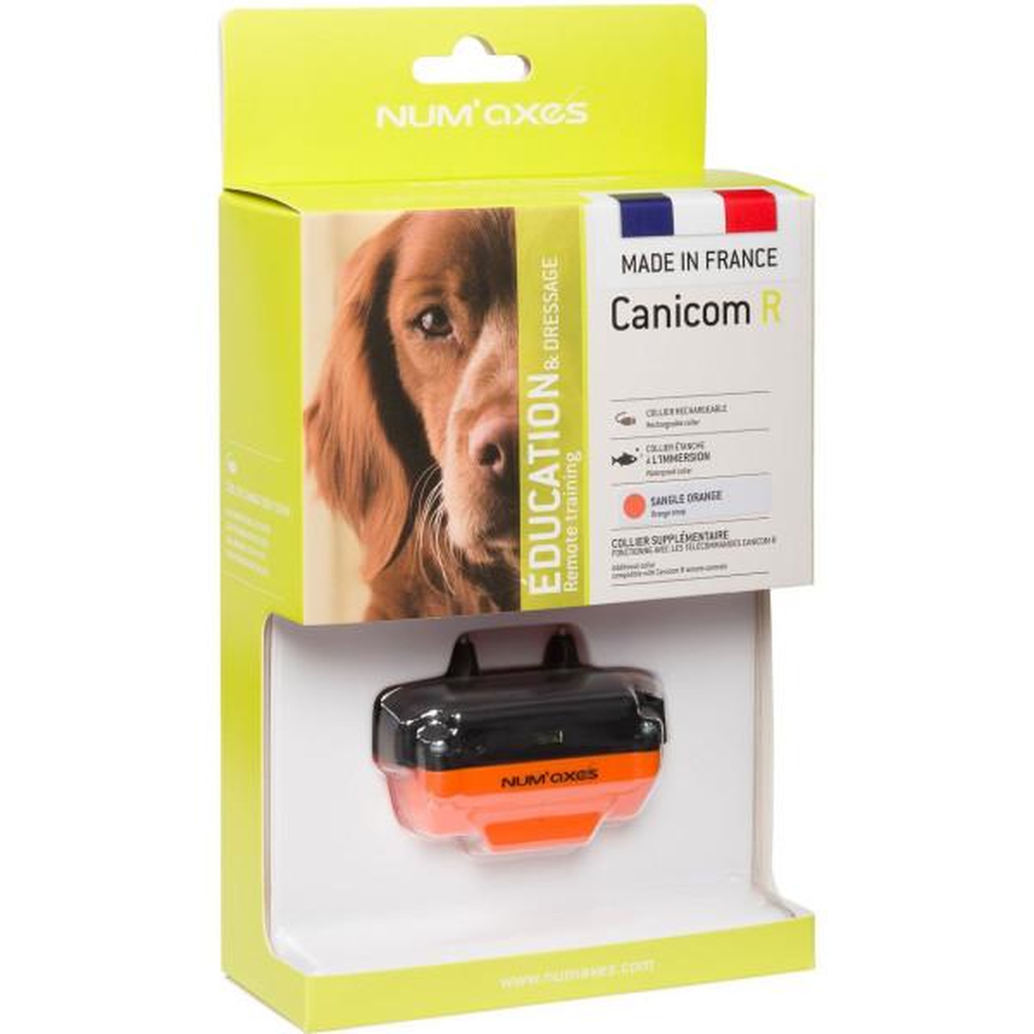 Voir la diapositive 3 : NUM'AXES Collier de dressage - NUM'AXES - CANICOM R - Orange