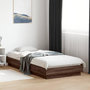 Voir la diapositive 1 : VIDAXL Cadre de lit sans matelas chene marron 100x200 cm