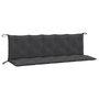 Voir la diapositive 2 : VIDAXL Coussins de banc de jardin lot de 2 anthracite melange tissu