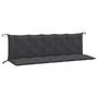 Voir la diapositive 2 : VIDAXL Coussins de banc de jardin lot de 2 anthracite melange tissu