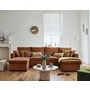 Voir la diapositive 1 : BEST MOBILIER Cyrus - canapé panoramique en u - 7 places - convertible avec coffre - en velours côtelé