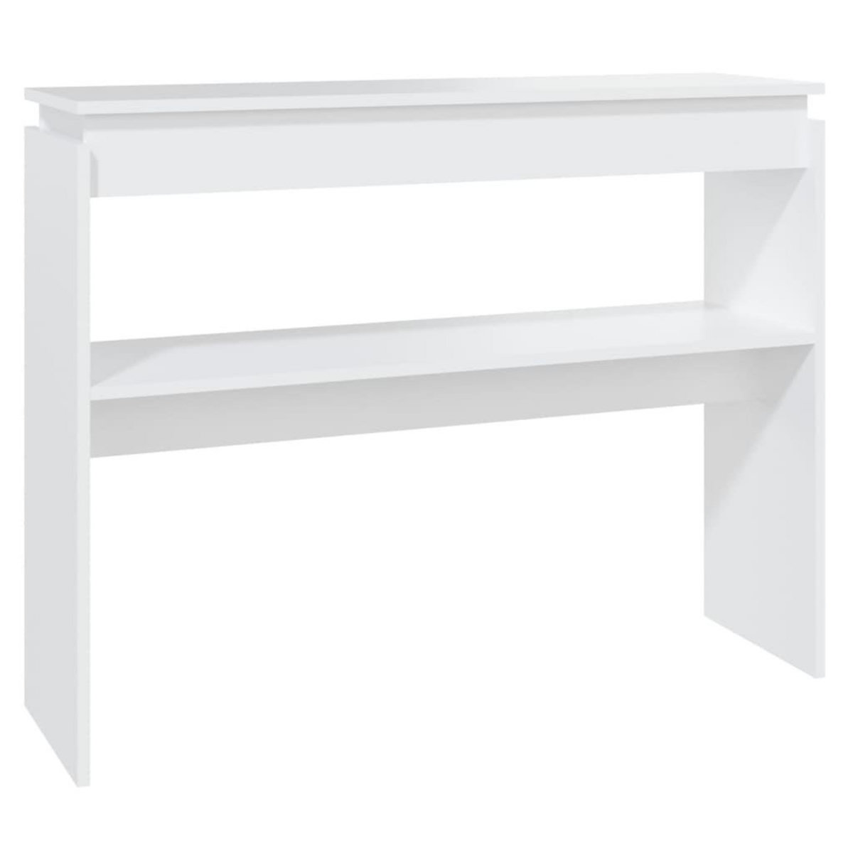 VIDAXL Table console blanc 102x30x80 cm bois d'ingenierie
