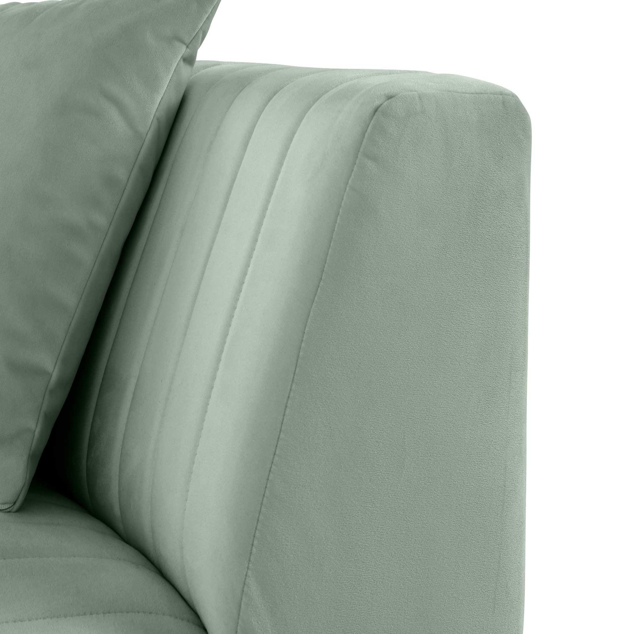 Voir la diapositive 5 : LISA DESIGN Nova - module d'assise d'angle réversible - en velours