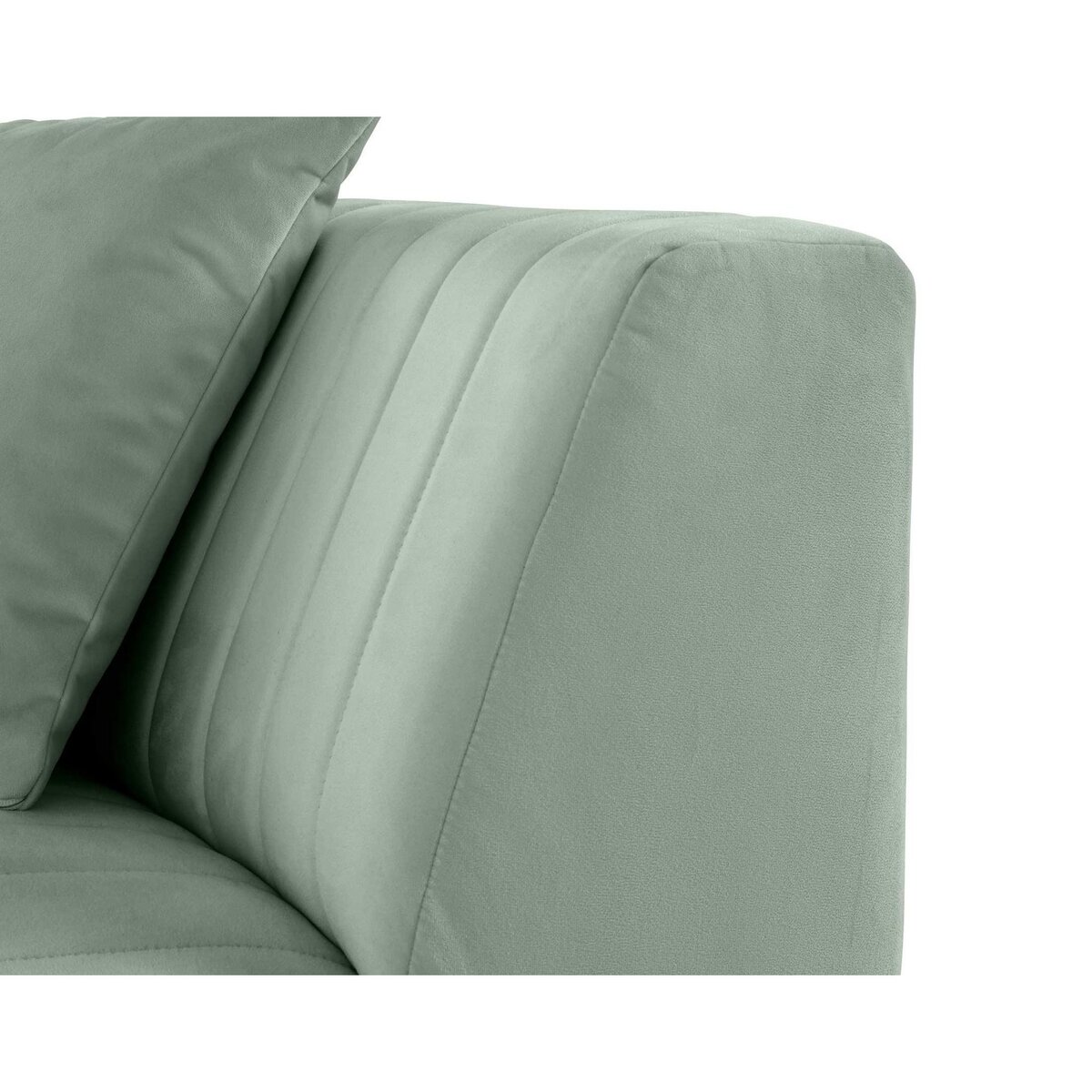 LISA DESIGN Nova - module d'assise d'angle réversible - en velours