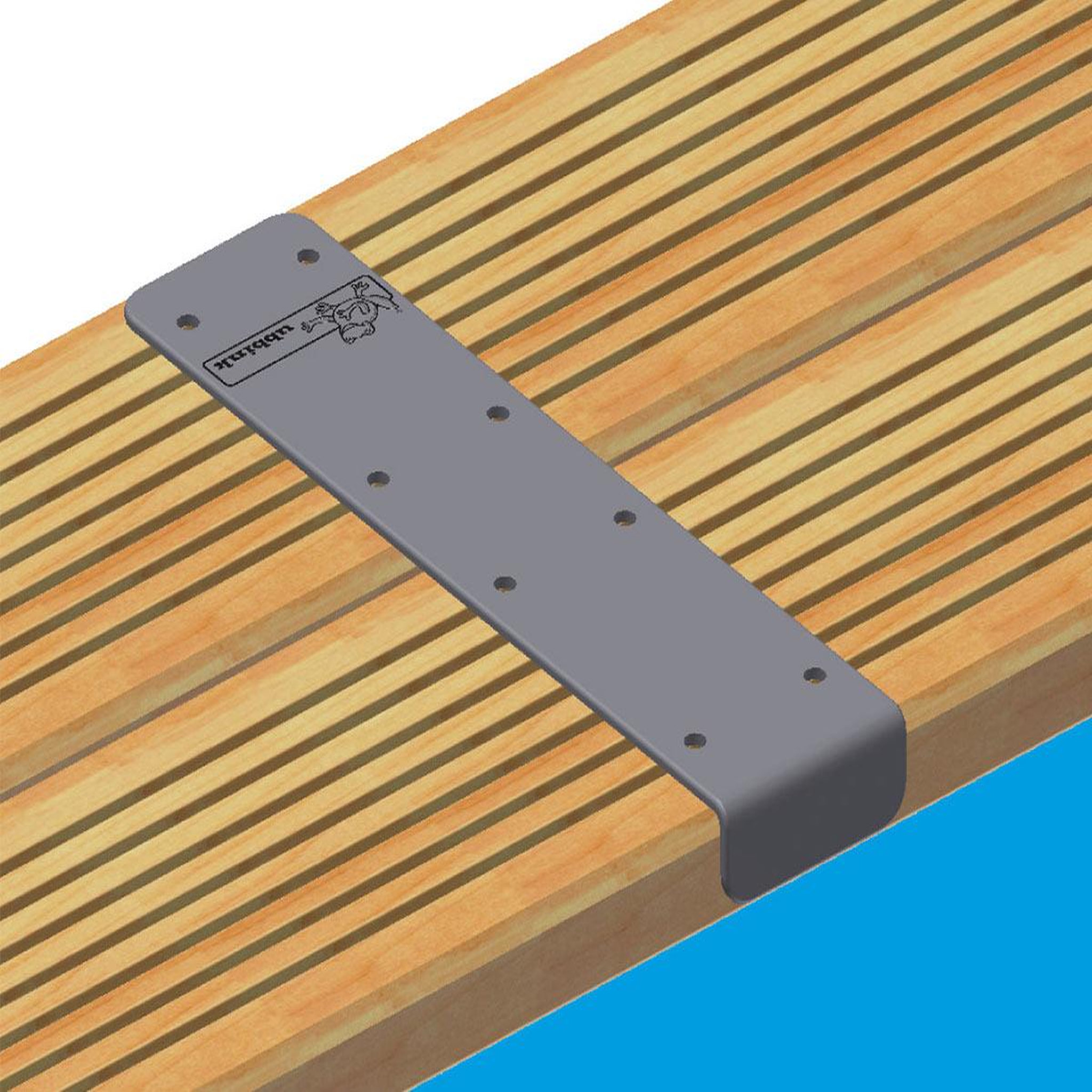 Voir la diapositive 2 : Ubbink Kit finition margelles droites pour piscine bois rectangulaire - Ubbink