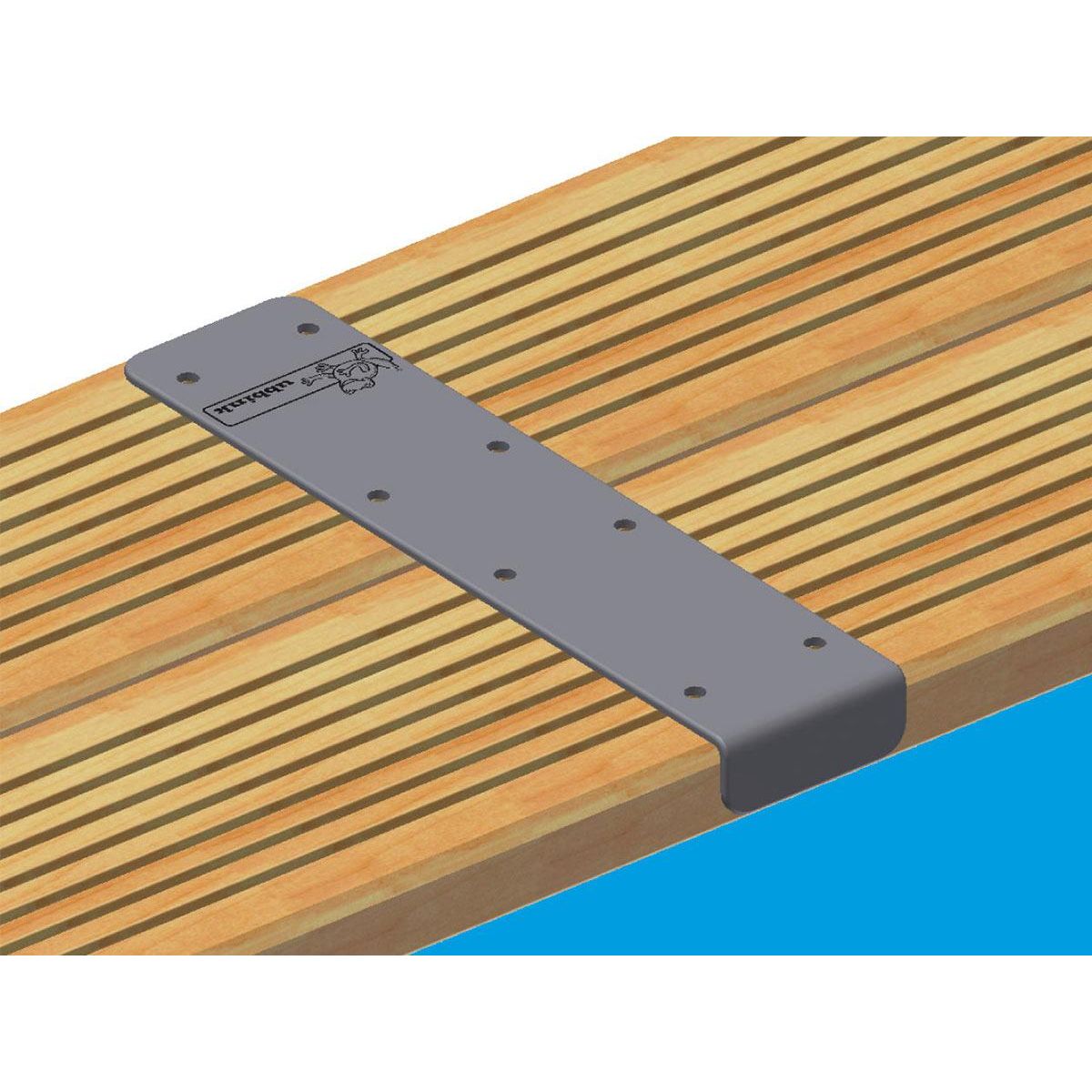 Ubbink Kit finition margelles droites pour piscine bois rectangulaire - Ubbink