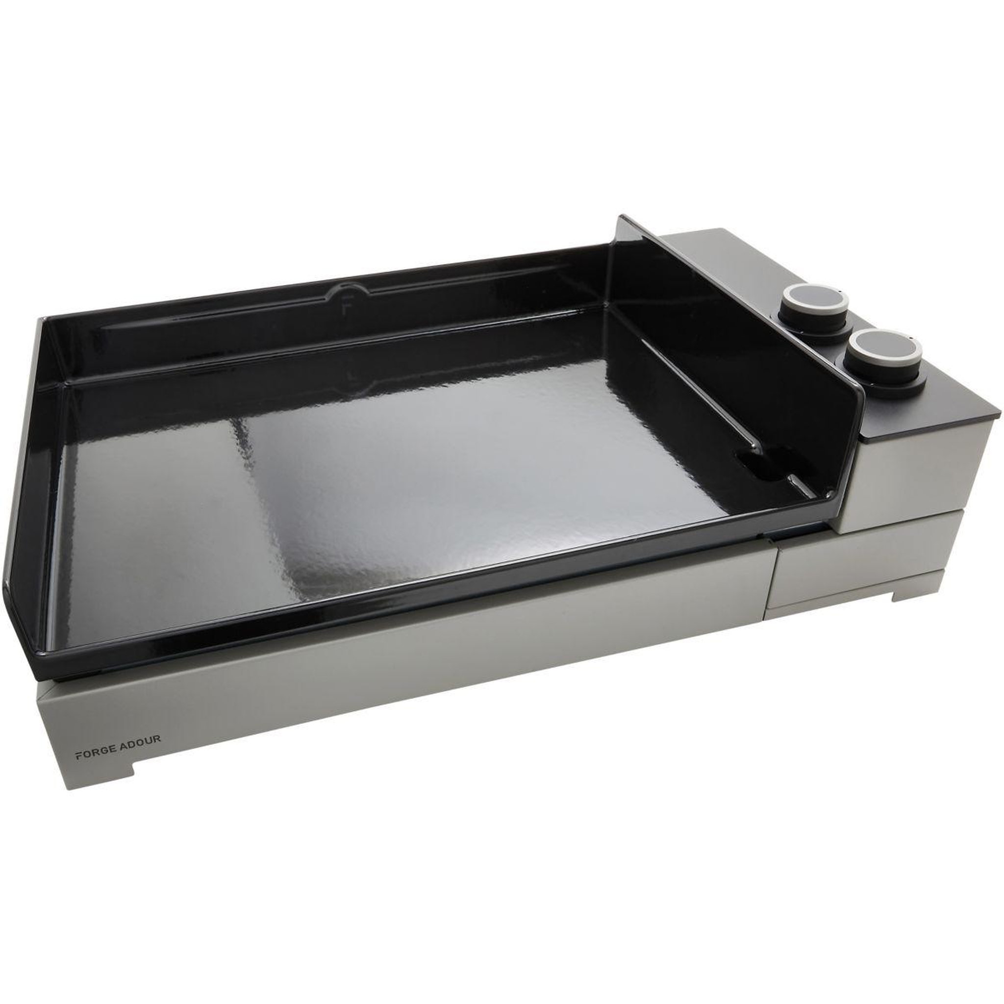 FORGE ADOUR Plancha gaz premium acier 60 ng à poser, 58.5x40.5 cm