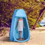 OUTSUNNY Tente de douche pliable pop-up automatique instantanée cabinet de changement camping polyester bleu