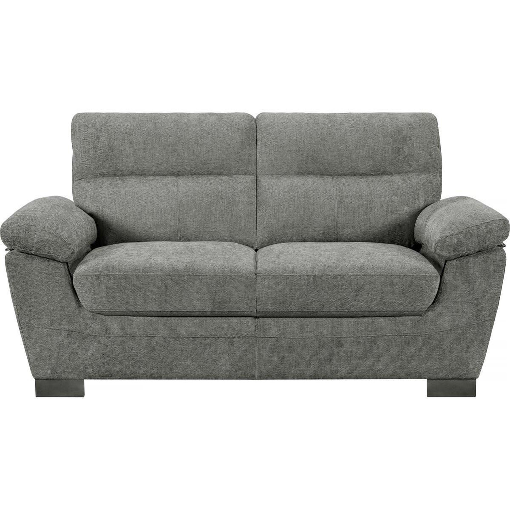 Habitat et Jardin Canapé fixe en tissu  dallas  - 210 x 88 x 90 cm - 3 places - gris