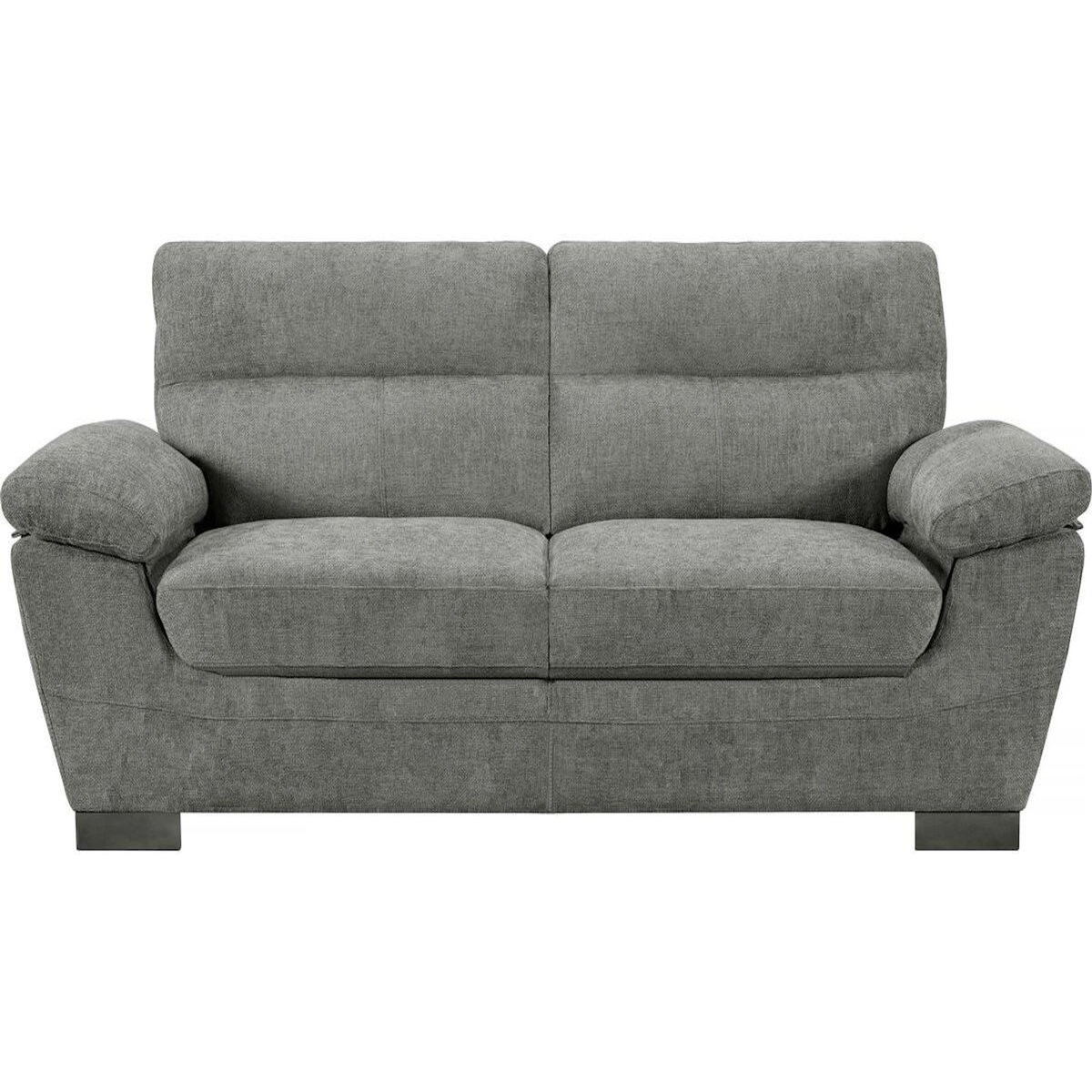 Habitat et Jardin Canapé fixe en tissu  Dallas  - 210 X 88 X 90 cm - 3 places - Gris