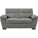 Habitat et Jardin Canapé fixe en tissu  Dallas  - 210 X 88 X 90 cm - 3 places - Gris