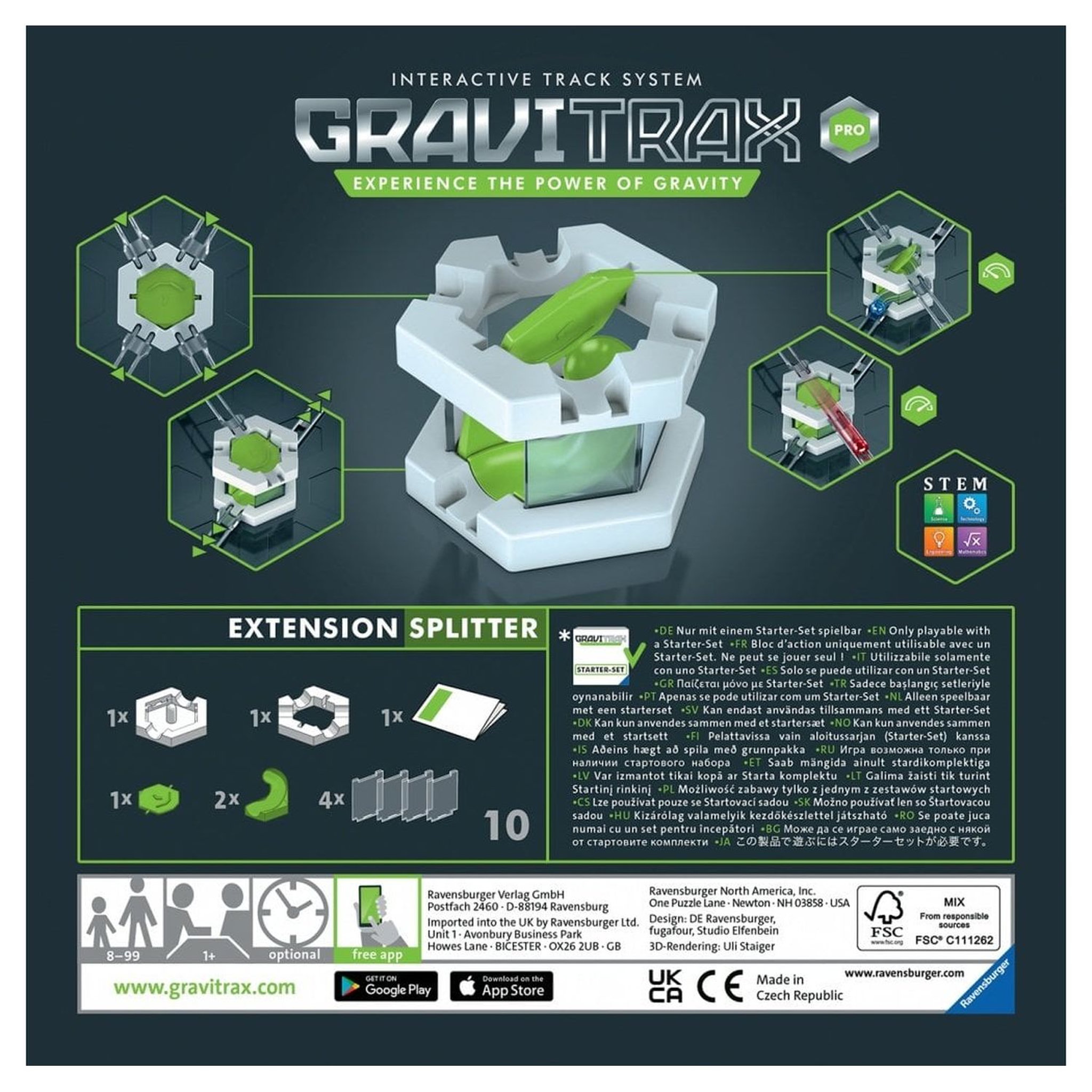 Voir la diapositive 3 : RAVENSBURGER GraviTrax Pro bloc d'action Splitter