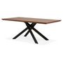 Voir la diapositive 4 : Paris Prix Table à Manger en Bois  Laby  200cm Noyer & Noir