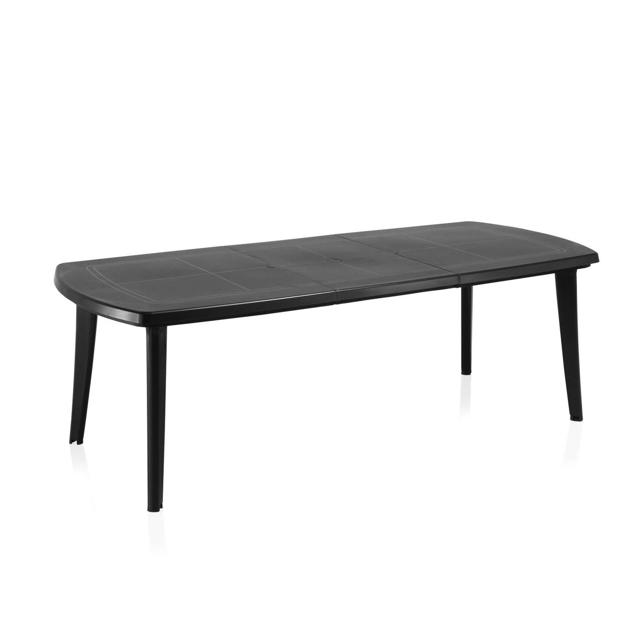 Voir la diapositive 3 : CONCEPT USINE Table extensible et 6 chaises gris anthracite ATLANTIC