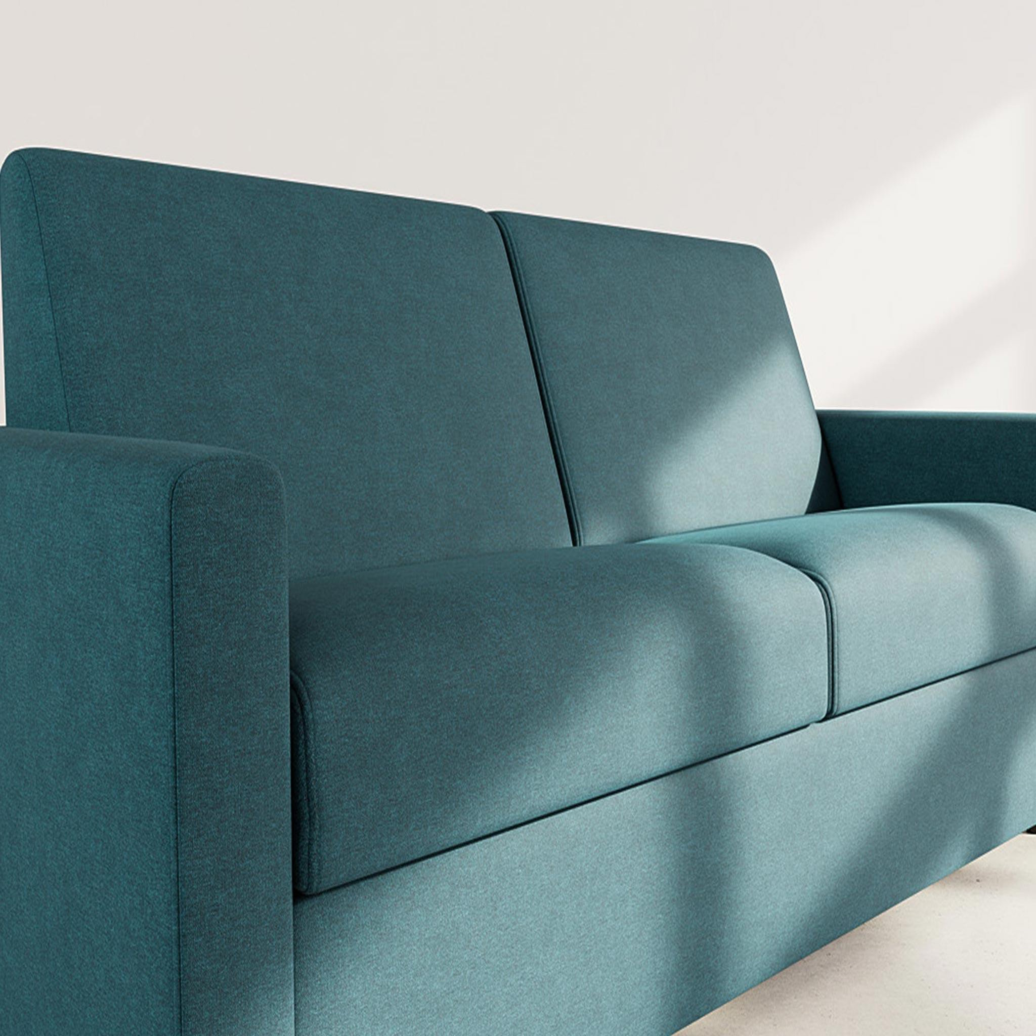 Voir la diapositive 4 : BEST MOBILIER Julia - canapé 3 places convertible express couchage quotidien 140 cm matelas 18 cm en tissu