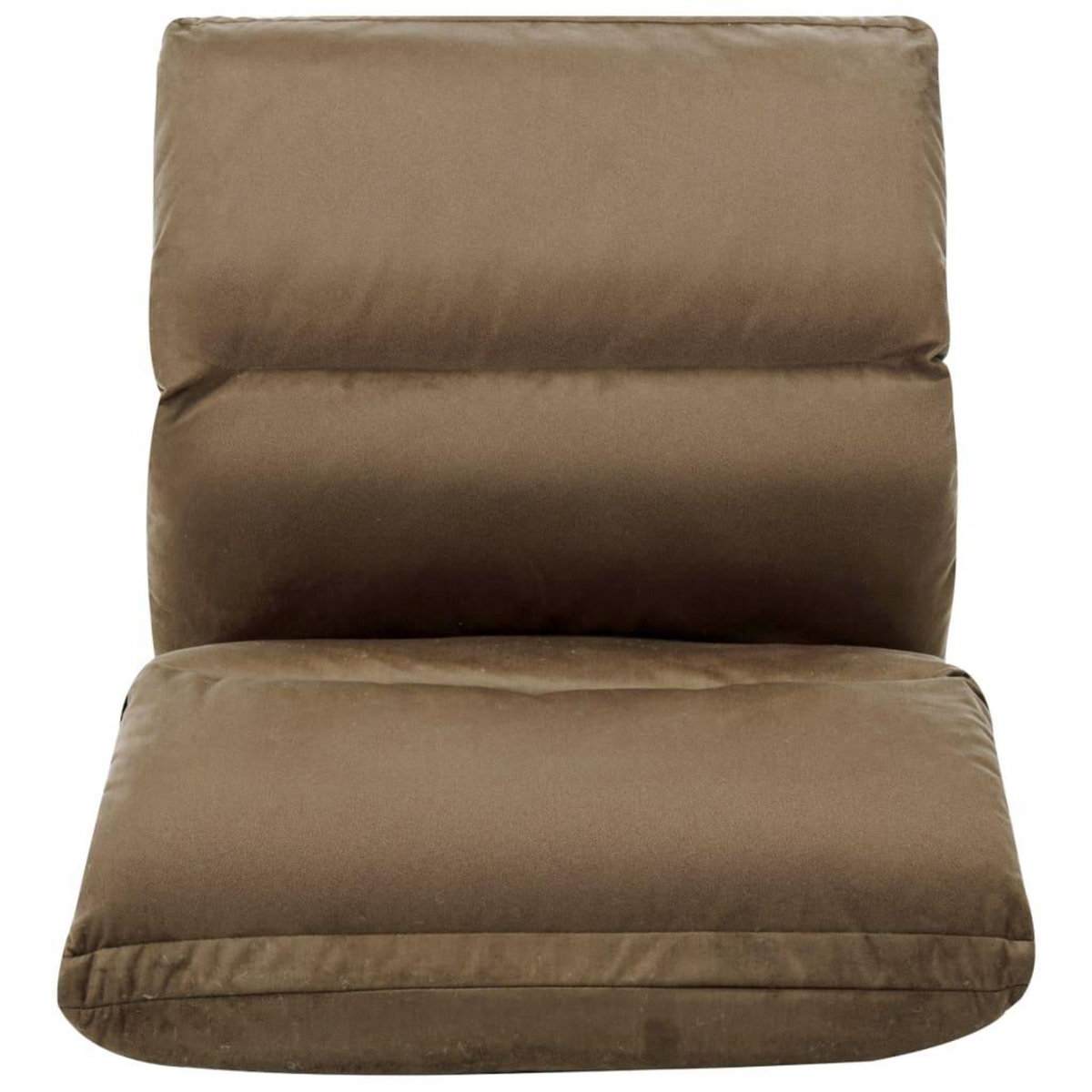 VIDAXL Chaise pliable de sol Taupe Microfibre