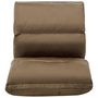 Voir la diapositive 5 : VIDAXL Chaise pliable de sol Taupe Microfibre