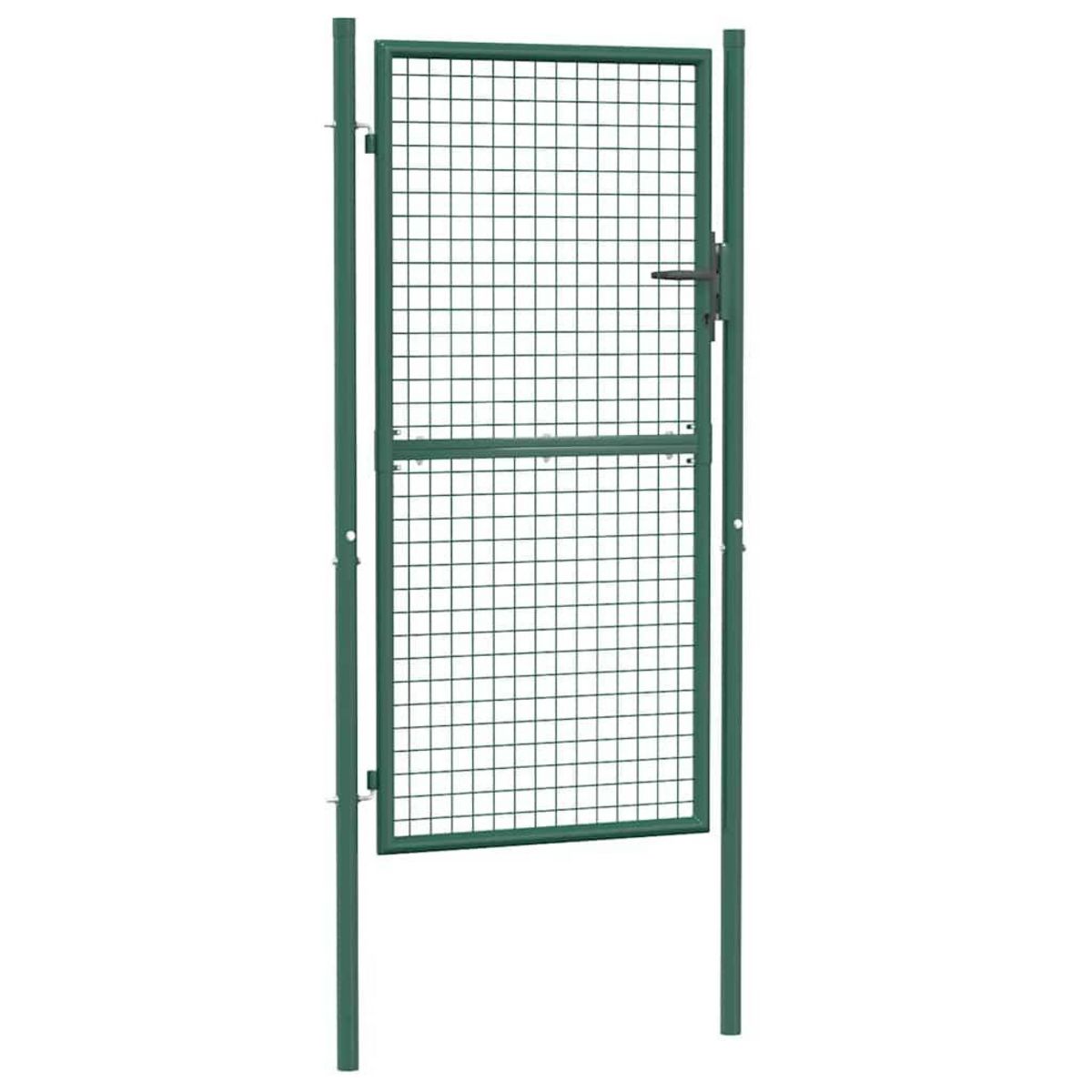 VIDAXL Portail de cloture acier 100x175 cm vert
