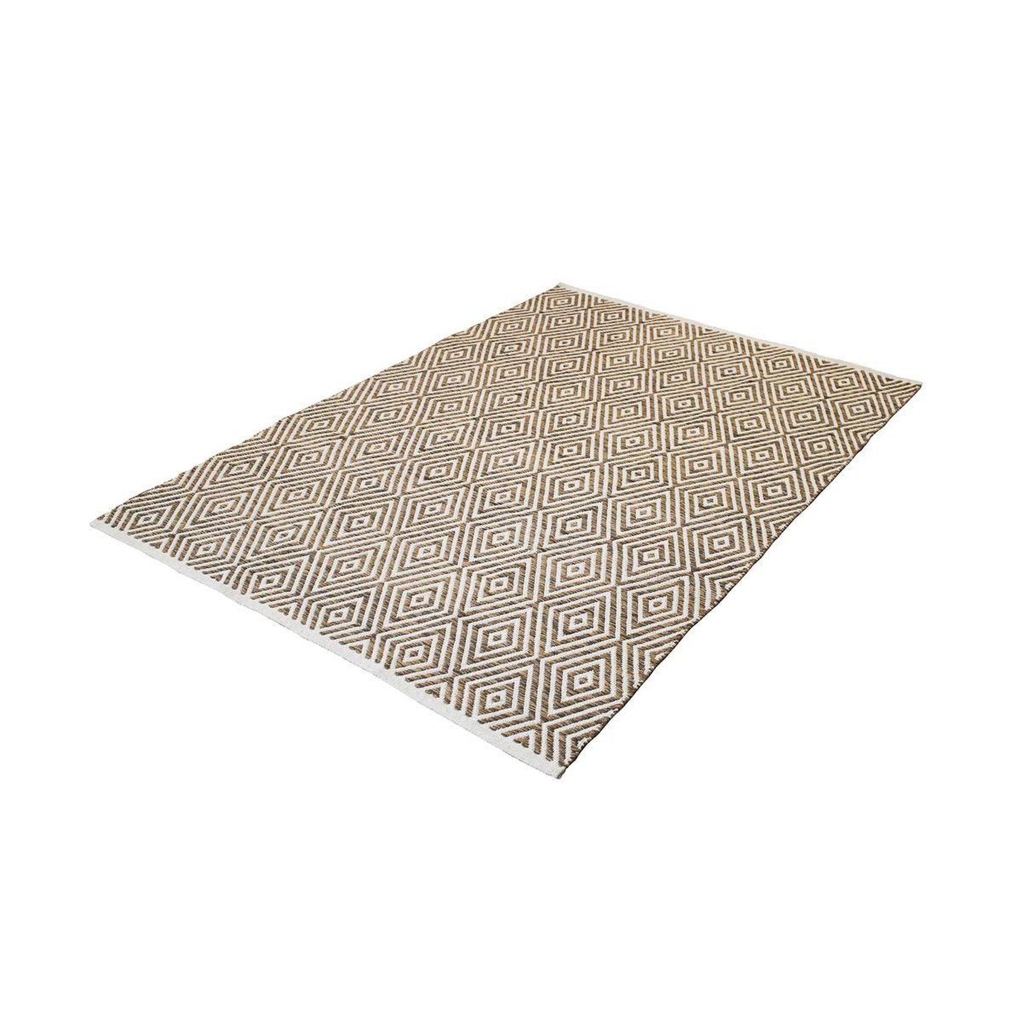 Voir la diapositive 4 : Paris Prix Tapis Géométrique Fait Main  Aperitif  Beige & Marron
