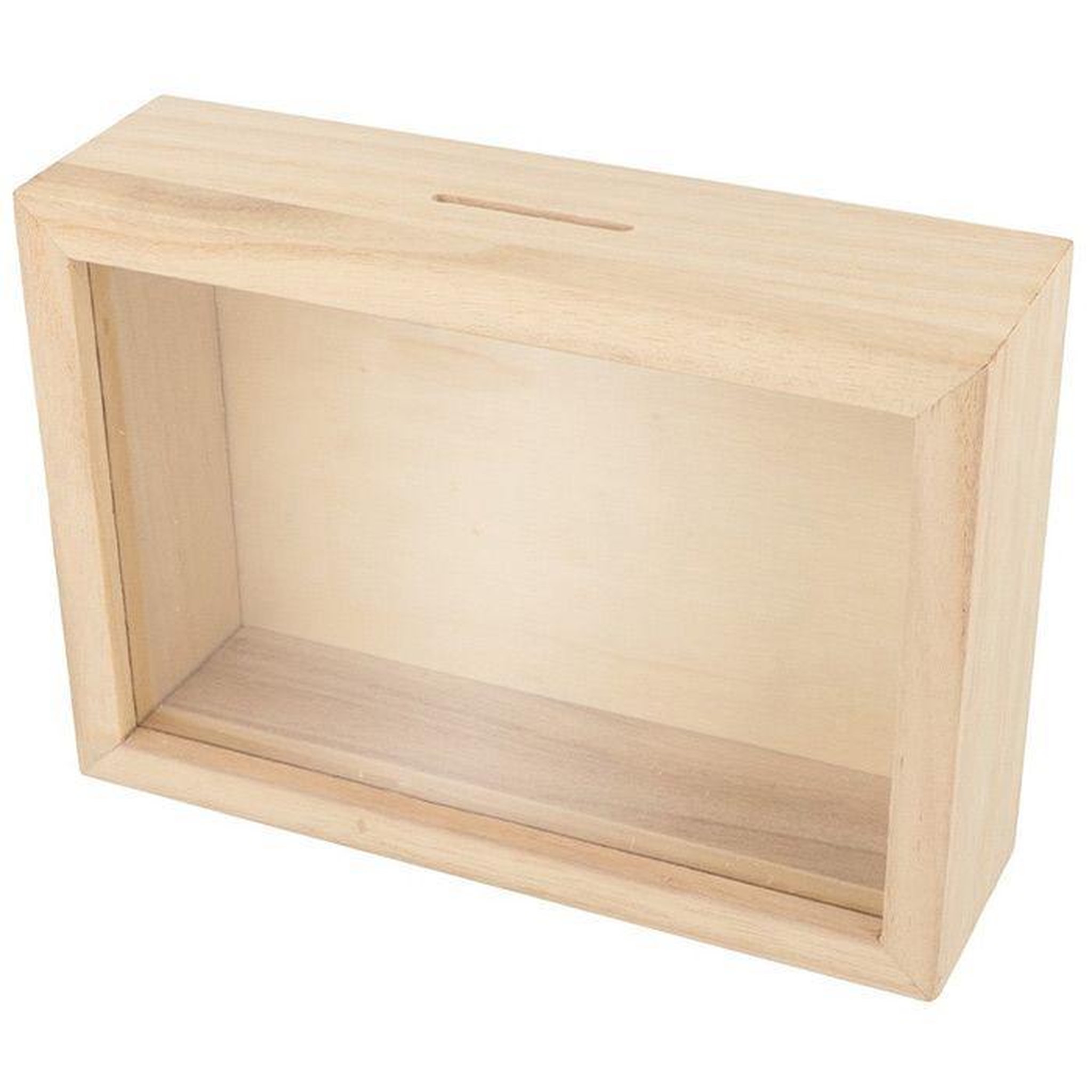 Voir la diapositive 1 : Artemio Tirelire cadre en bois à customiser 12 x 17 cm