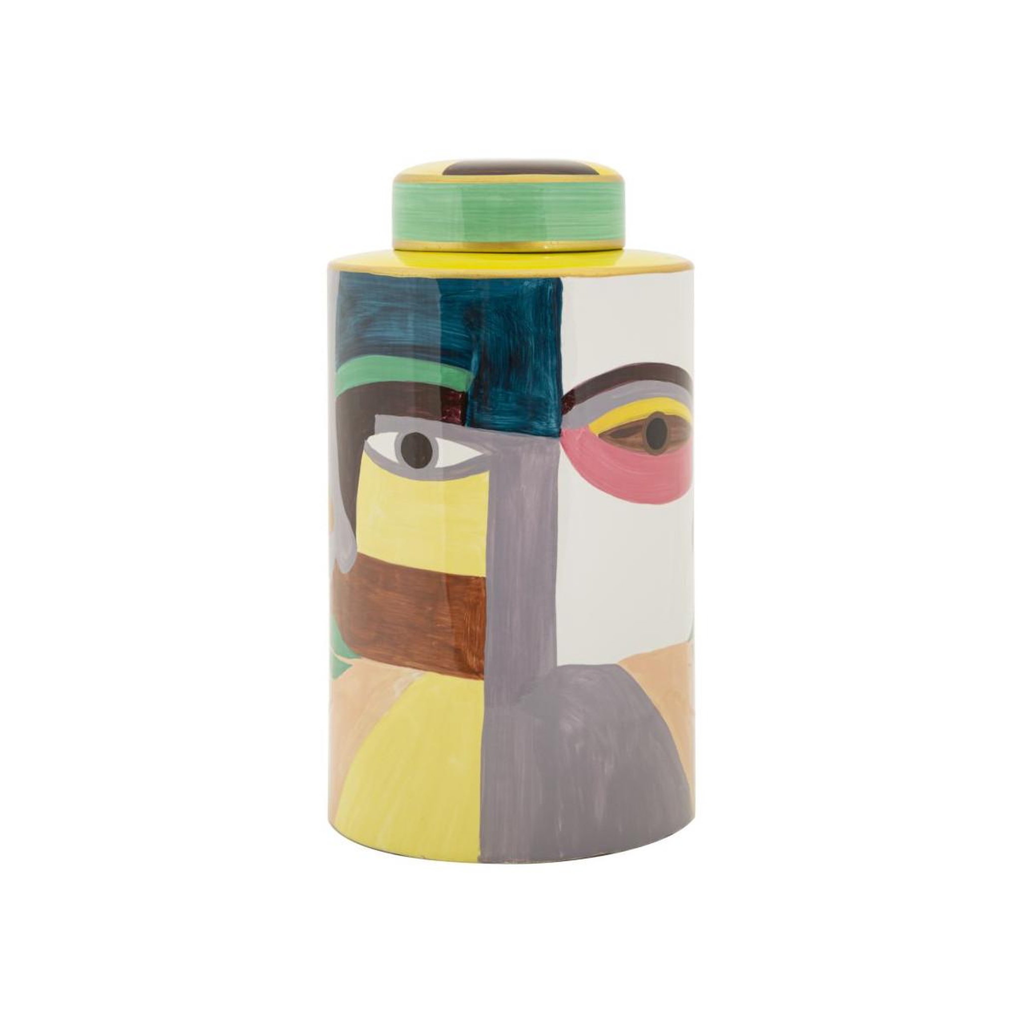 Voir la diapositive 2 : Paris Prix Vase design en céramique  piccassy  33cm multicolore