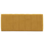 Voir la diapositive 2 : MARCKONFORT Tête de lit tapissée Creta 150x60 cm Couleur Moutarde, 8 cm d'épaisseur