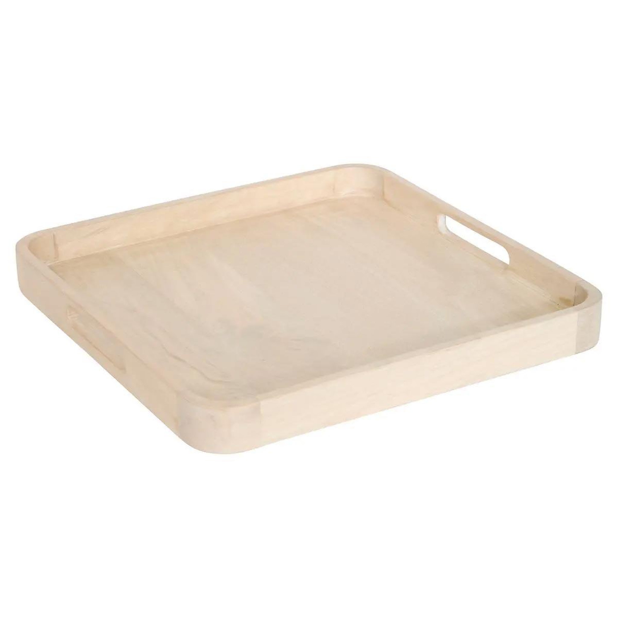 SECRET DE GOURMET Plateau de service en bois  ward  25cm beige