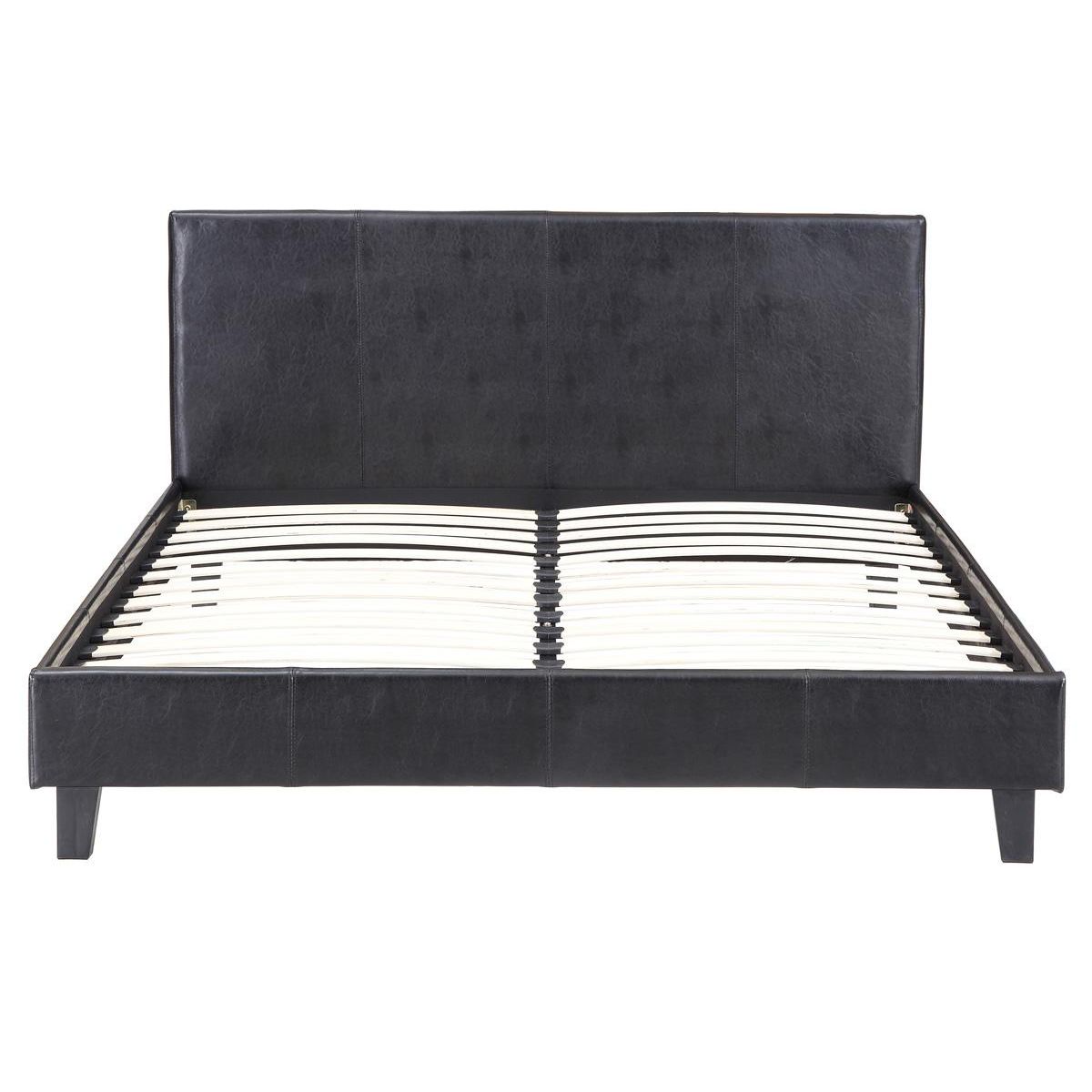 Habitat et Jardin Lit  Lina  - 160 x 200 cm - Noir