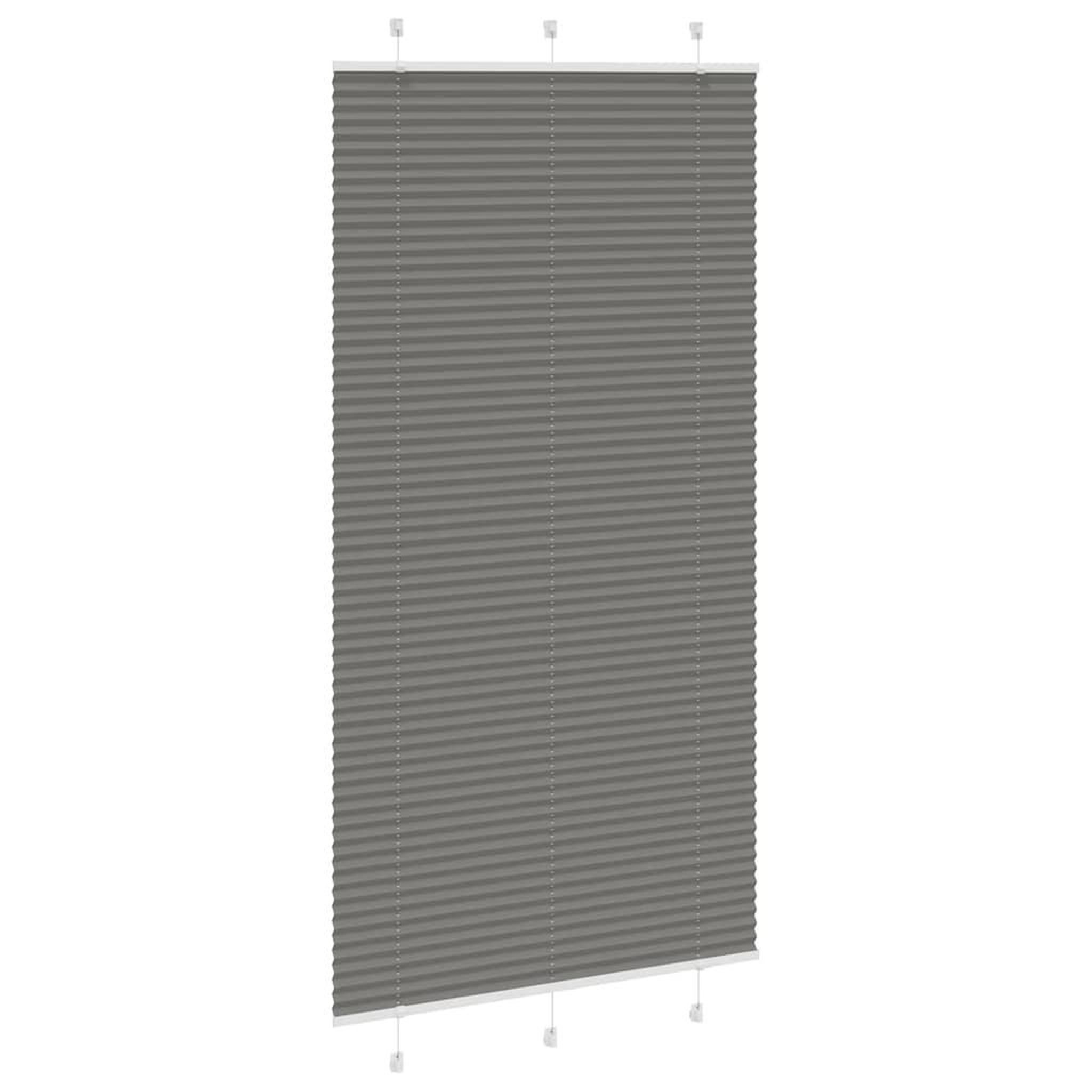 Voir la diapositive 3 : VIDAXL Store plisse anthracite 105x200 cm largeur du tissu 104,4 cm