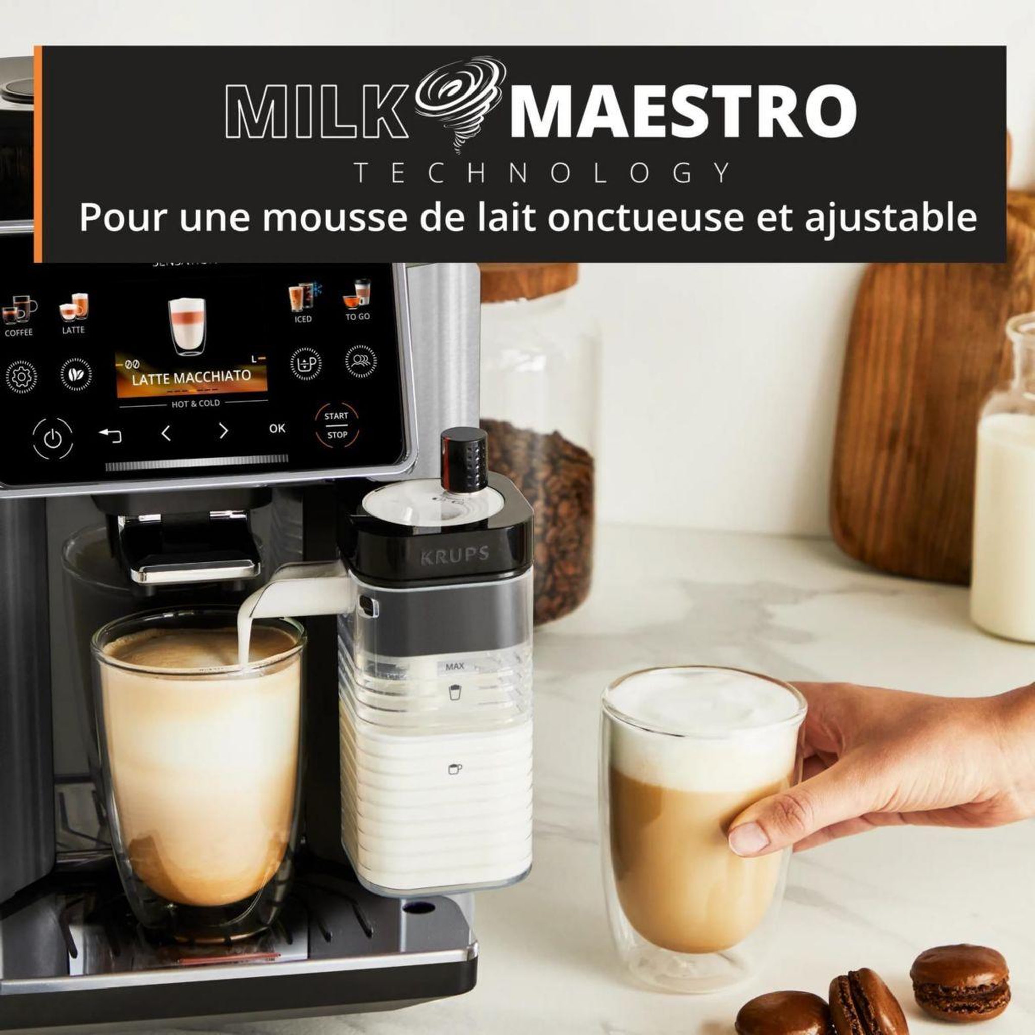 Voir la diapositive 5 : KRUPS Expresso broyeur sensation elite ea918ge0