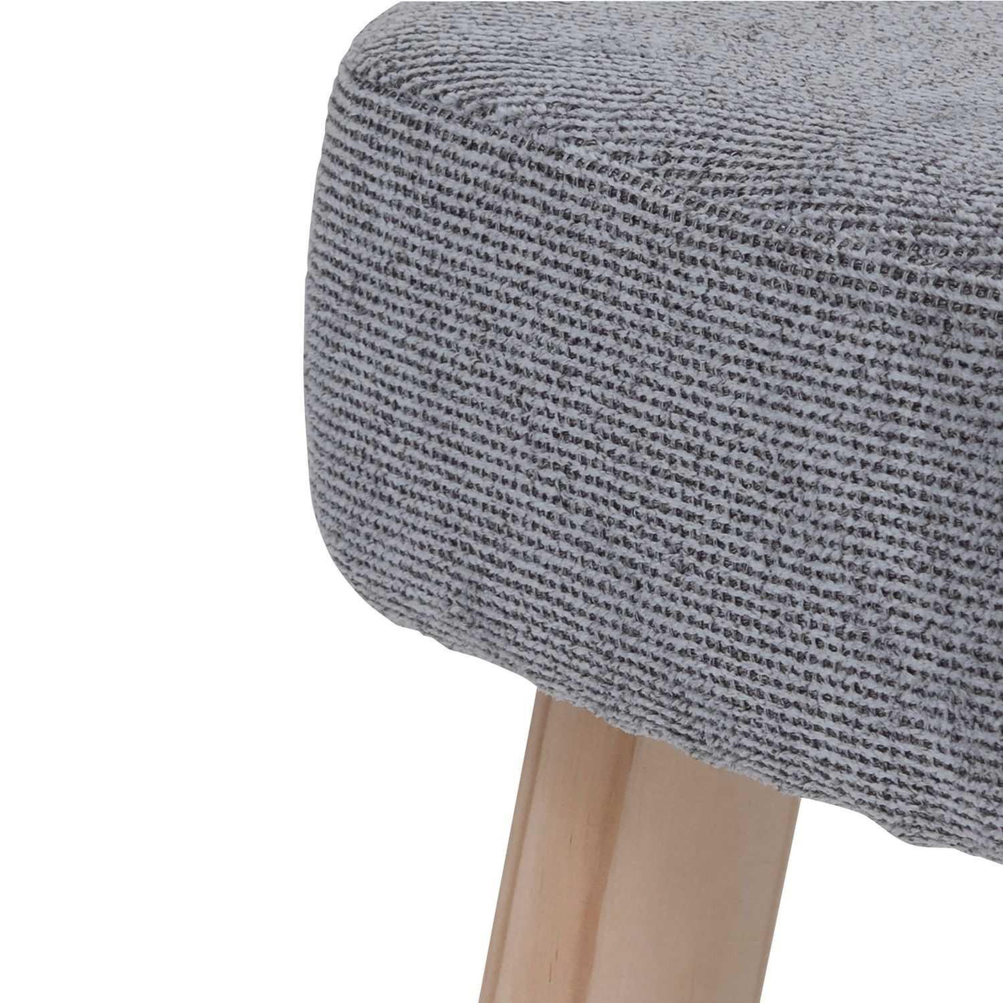 Voir la diapositive 2 : ATMOSPHERA Tabouret d'appoint Jules - Gris