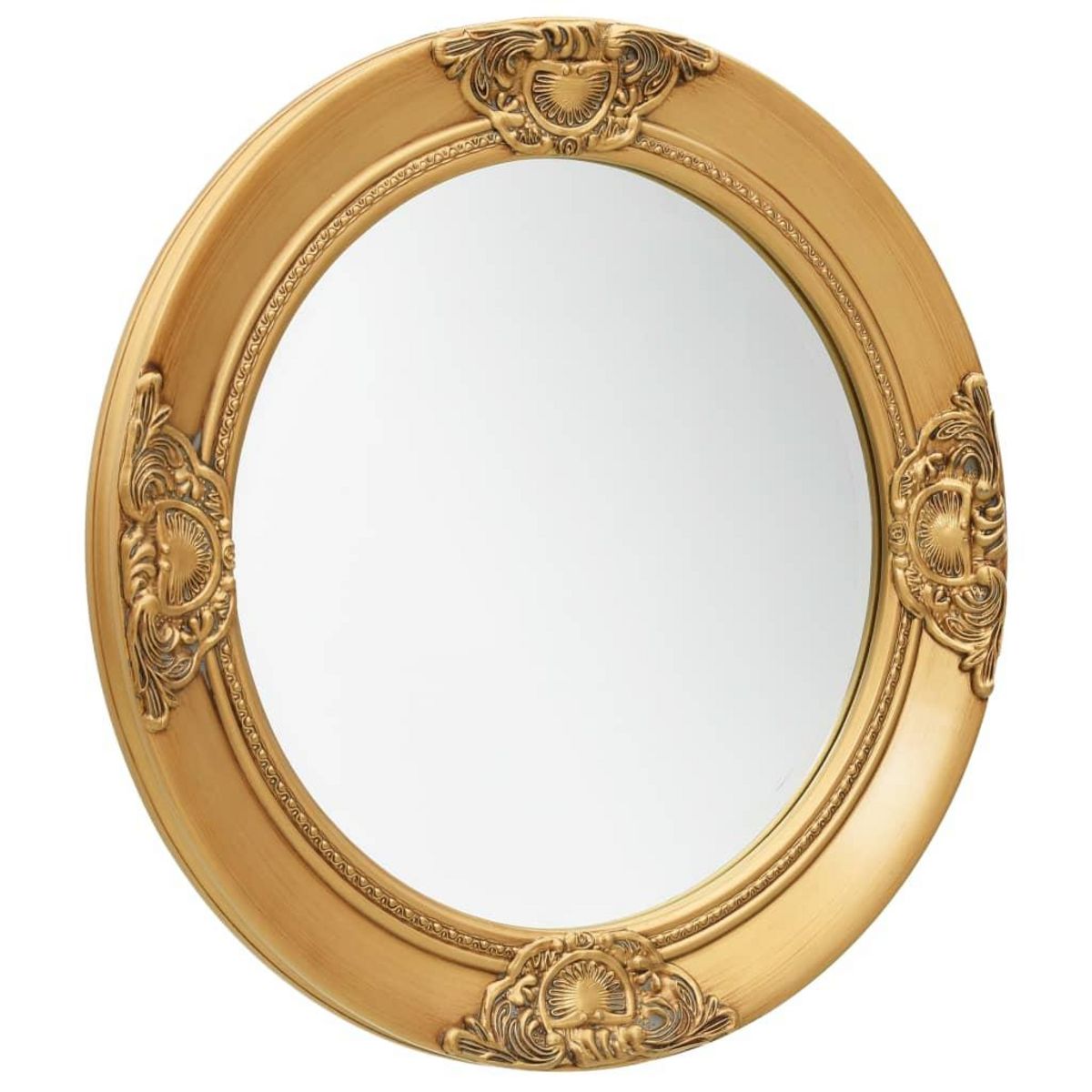 VIDAXL Miroir mural style baroque 50 cm Dore