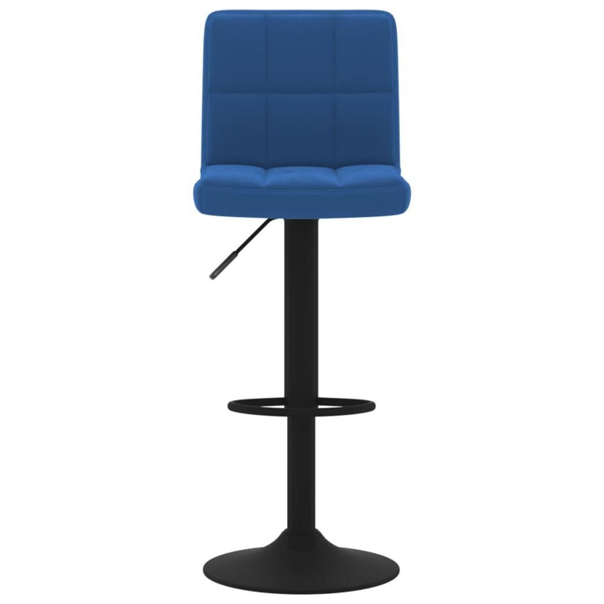 VIDAXL Tabourets de bar lot de 2 bleu velours