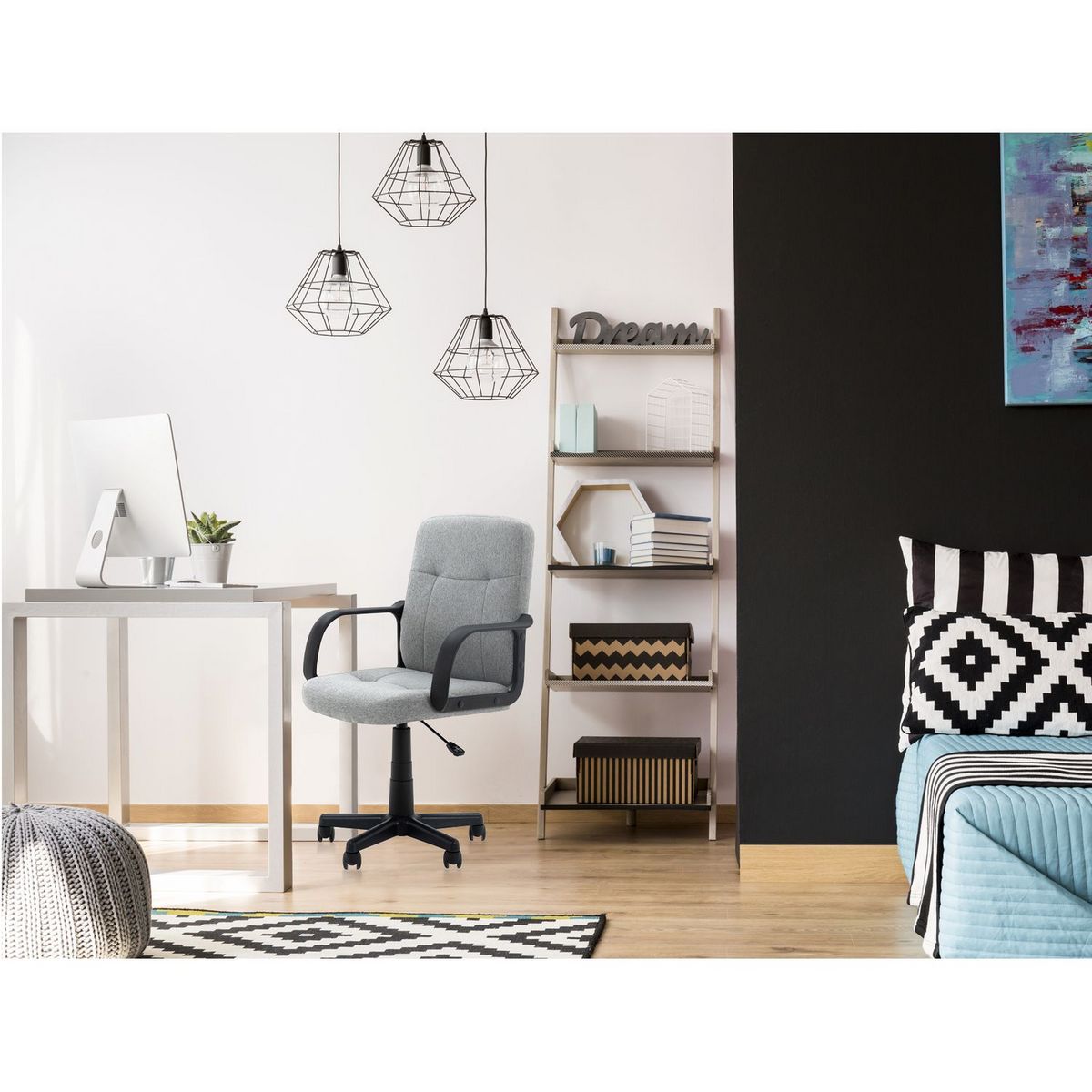 Fauteuil de bureau à roulettes avec accoudoirs ALTO